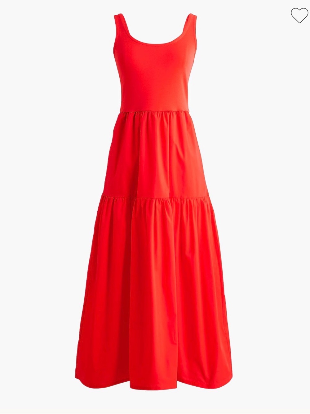 Nordstrom Red Sleeveless Tiered Maxi Dress